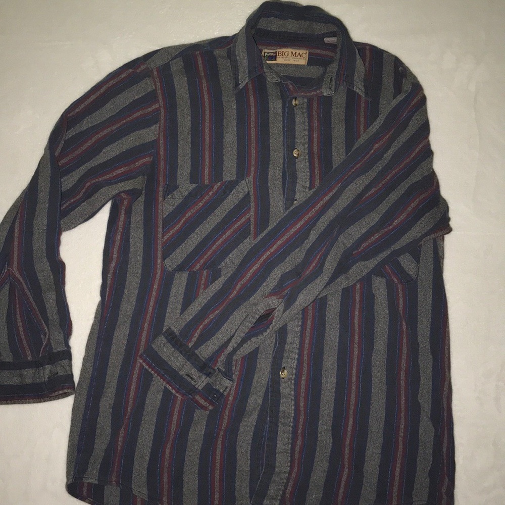 Mens Stripped Dress Shirt